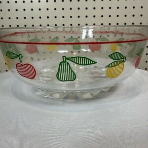 Retro Italian vintage fruit pattern bowl